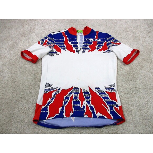 Pearl Izumi Other - VINTAGE Pearl Izumi Cycling Jersey Men Medium White Red Zip Technical Wear USA *